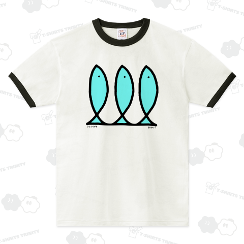 ひと筆描きの魚