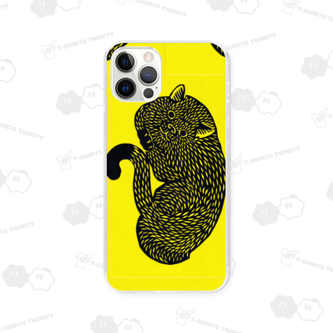 切り絵の猫(黒)