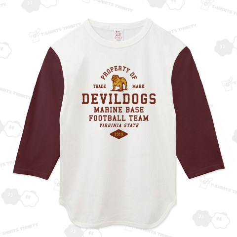 DEVILDOGS_1919 ハイグレードベースボールTシャツ(6.2オンス)