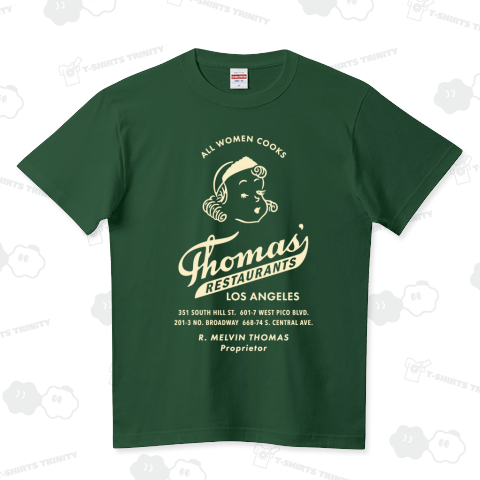 Thomas' Restaurants_CRM ハイクオリティーTシャツ(5.6オンス)