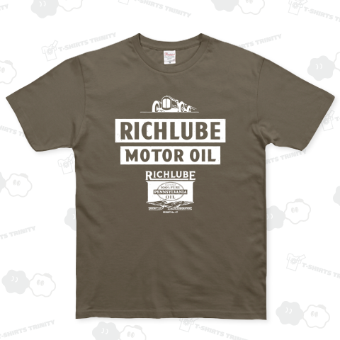 RICHLUBE MOTOR OIL ベーシックTシャツ(5.0オンス)