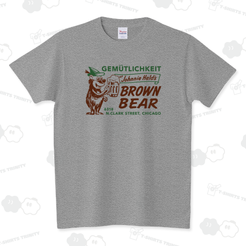 JOHNNIE HELD'S BROWN BEAR RESTAURANT スタンダードTシャツ(5.6オンス)
