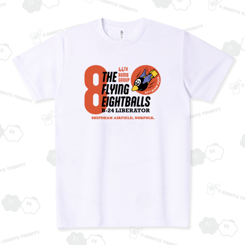 The Flying Eightballs(両面) ドライTシャツ(4.4オンス)