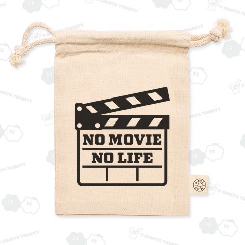 ノームービーノーライフ カチンコデザイン ブラック