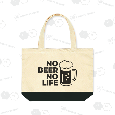 ノービールノーライフ ビールジョッキデザイン ビアー お酒 ブラック