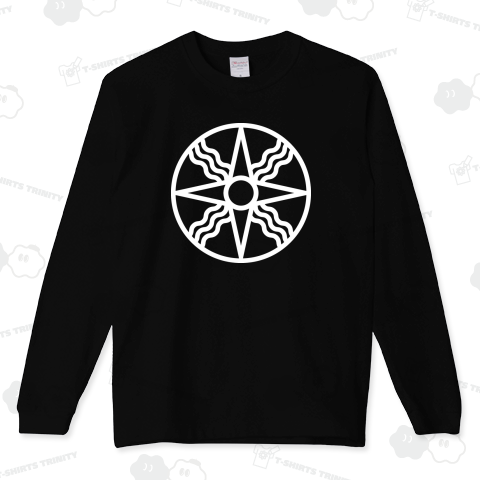 シャマシュのシンボルマーク メソポタミアの太陽神 ホワイト