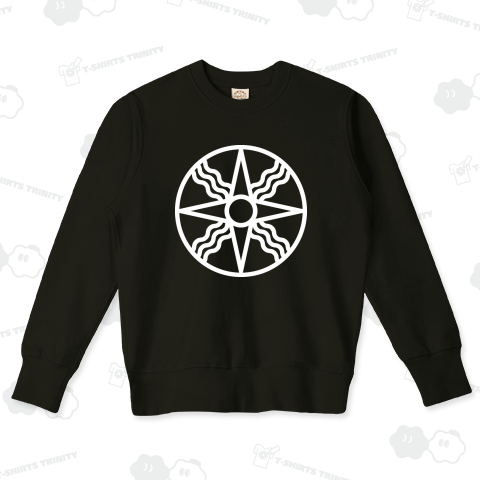 シャマシュのシンボルマーク メソポタミアの太陽神 ホワイト