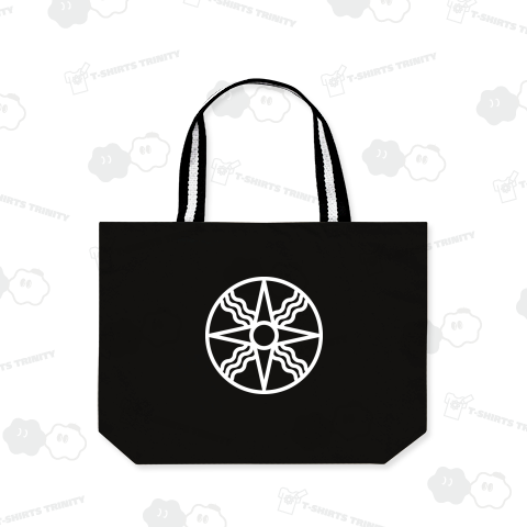 シャマシュのシンボルマーク メソポタミアの太陽神 ホワイト