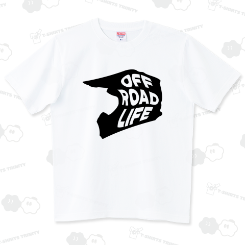 オフロードライフ オフロードヘルメットシルエットデザイン ブラック