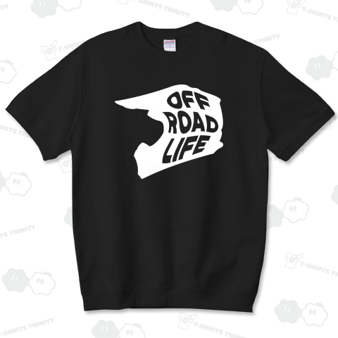 オフロードライフ オフロードヘルメットシルエットデザイン ホワイト