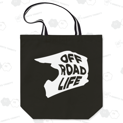 オフロードライフ オフロードヘルメットシルエットデザイン ホワイト