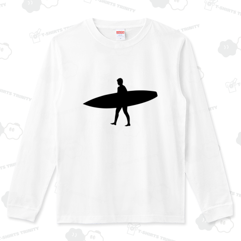 クールでスタイリッシュ サーファーの影