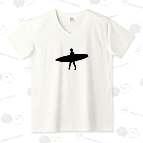 クールでスタイリッシュ サーファーの影