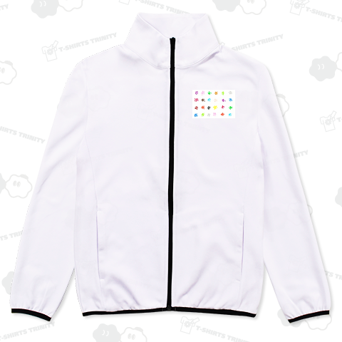 子供が絵の具で描いたカラフルな点々