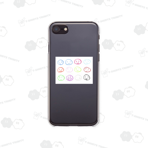 子供が色とりどりのクレヨンで描いたカラフルでかわいい丸い顔