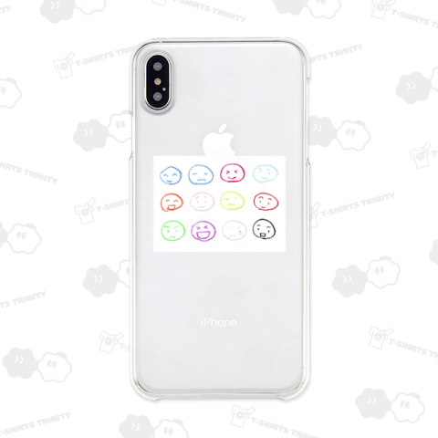 子供が色とりどりのクレヨンで描いたカラフルでかわいい丸い顔