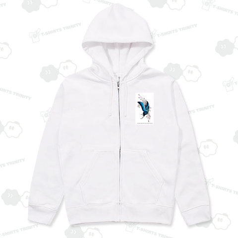 クールでスタイリッシュなブルー×レッドのバタフライ