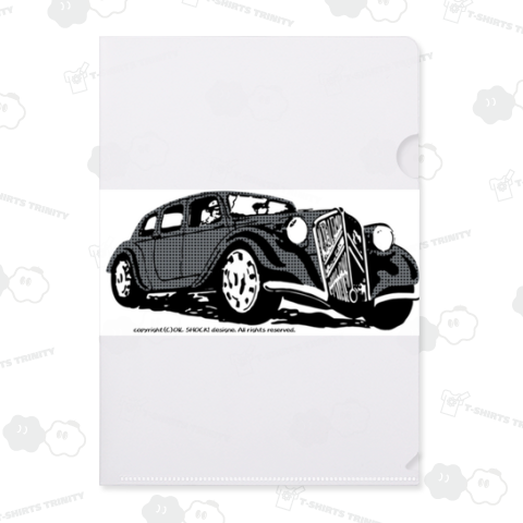 クラシックカー シトロエン トラクション アバント ラインアート