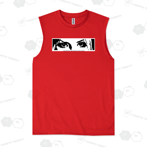 クールな女性の瞳のモノクロアート