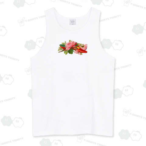 ヴィンテージ風 赤い靴とバラ