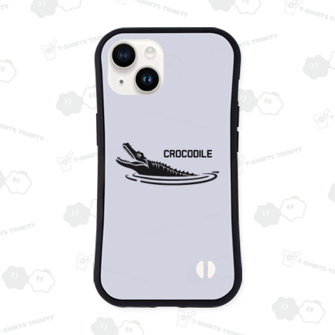 クールなモノクロクロコダイル