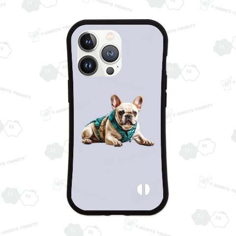 かっこいい服を着たフレンチブルドック