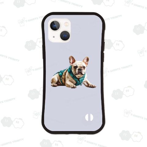 かっこいい服を着たフレンチブルドック