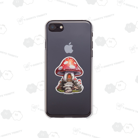 森の中で小さなきのこのお家を見つけました