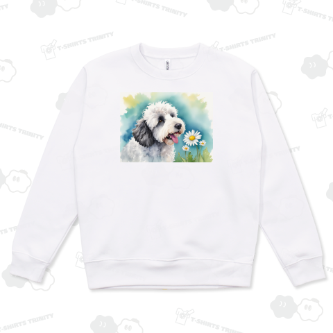 オールド・イングリッシュ・シープドッグの水彩画