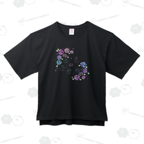 紫陽花とうさぎ