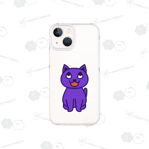 紫パープル上向きキャット