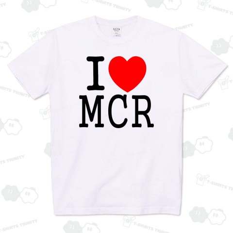 【ラブシリーズ】I LOVE MCR アイラブマンチェスター あいらぶまんちぇすたー(黒文字)