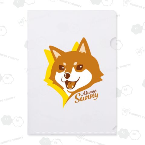 陽気な笑顔の柴犬