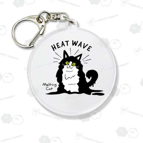 暑すぎて溶けた猫