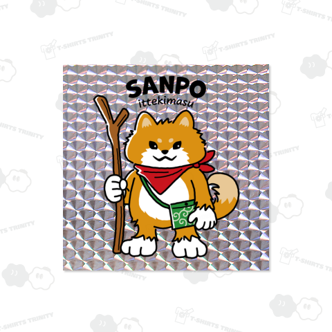 散歩に行く柴犬