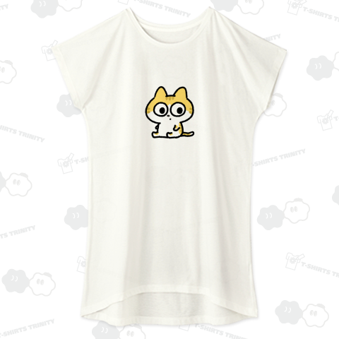 座っている茶トラ猫のイラスト