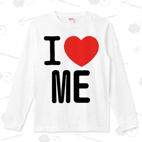 I LOVE Tシャツ  アルファベット2文字 黒ロゴ(MEの部分を変更出来ます!)