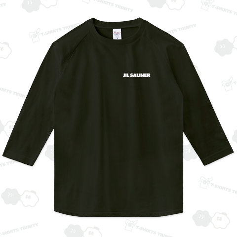 JIL SAUNER-ジルサウナー-左胸ワンポイント 白ロゴ