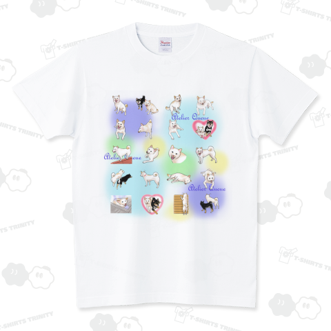 白柴だらけ(with 黒柴)