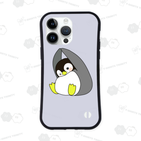 脇腹を伸ばすストレッチをするペンギン