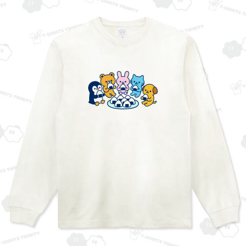 おにぎり、いただきます(青)