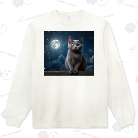 ロシアンブルーと満月2