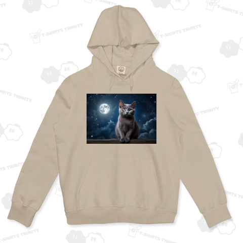 ロシアンブルーと満月2