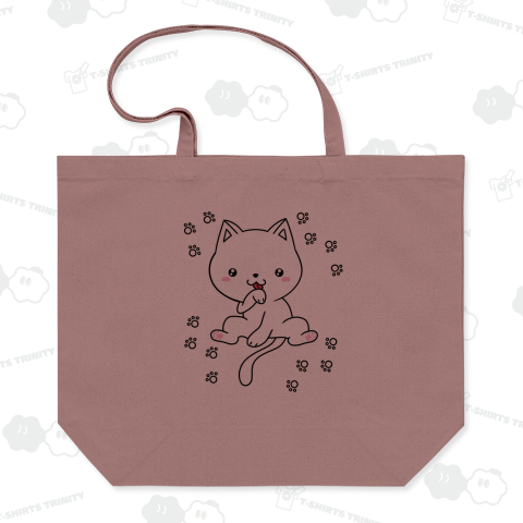 猫色なし足跡付き