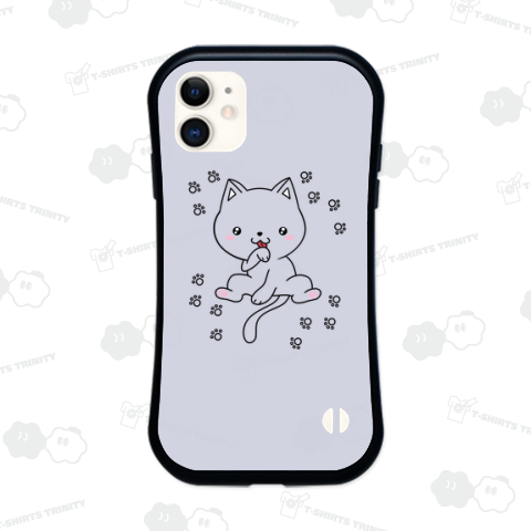 猫色なし足跡付き