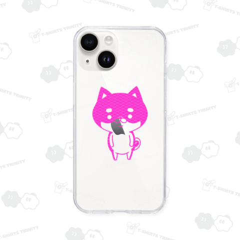 和柄の菱青海波・シバッキーシルエット