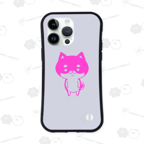 和柄の菱青海波・シバッキーシルエット