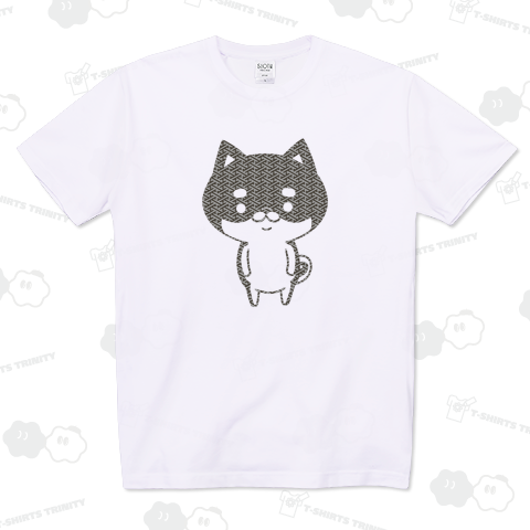 和柄の紗綾形・シバッキーシルエット風