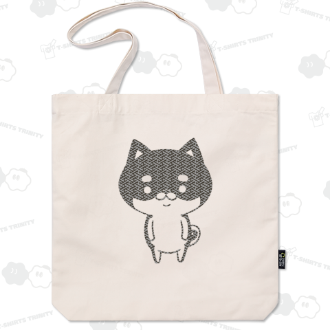 和柄の紗綾形・シバッキーシルエット風