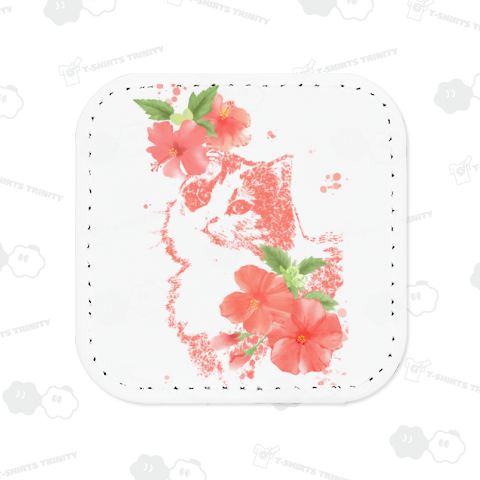 猫とハイビスカスの